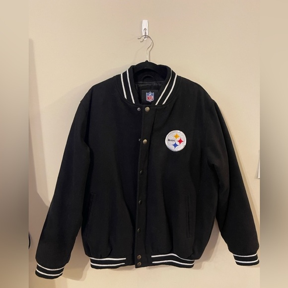 Vintage 100% Wool Men’s Steelers‎ Bomber Jacket - Picture 1 of 10